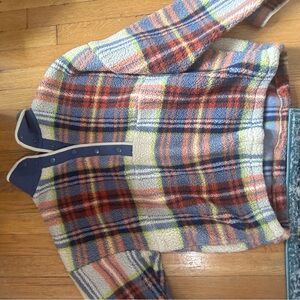 American eagle plaid fleece (M)